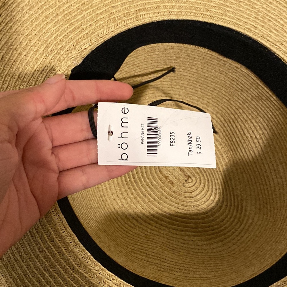 Adjustable straw hat - Picture 3 of 3